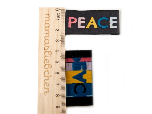 Weblabel-Set #PEACE rainbow (2er-Set)