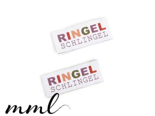 Weblabel-Set #Ringel Schlingel lila (2er-Set)
