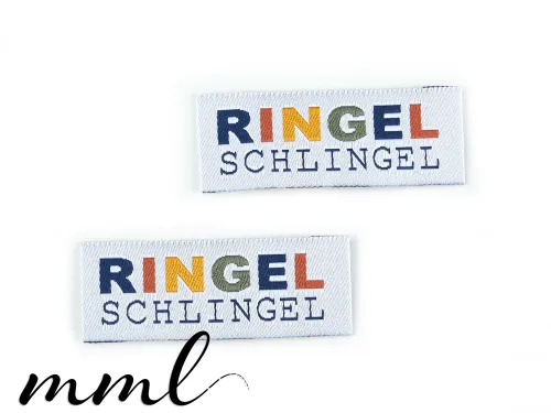 Weblabel-Set #Ringel Schlingel (blau) (2er-Set)