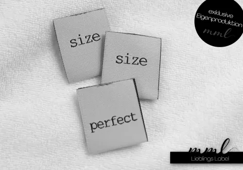 Weblabel-Set #size/perfect (3er-Set)