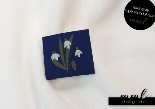 Weblabel-Set #Snowdrop (blau) (2er-Set)