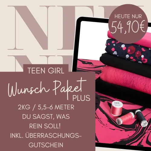 Wunsch Stoff-Paket Teen Girl (ca. 2 kg, ca. 5-6m) inkl. Ü-Geschenk