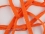 elastisches Schrägband mit Borte #orange (1,0m)