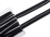elastisches Schrägband mit Lurex-Streifen #schwarz (1,0m)