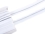 elastisches Schrägband mit Lurex-Streifen #weiß (1,0m)