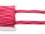 flache Kordel zweifarbig #rot- pink(1,0m)