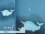 Jersey-Stoff "Prince of Whale #blue" (1Panel/ ca.0,65 m)