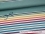 Jersey-Stoff "rockabilly stripes #rainbow shell" (1Panel/ ca.0,75m)