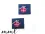 Weblabel-Set #Geschenk (pink/blau) (2er-Set)