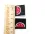 Weblabel-Set #Melone (pink/schwarz) (2er-Set)