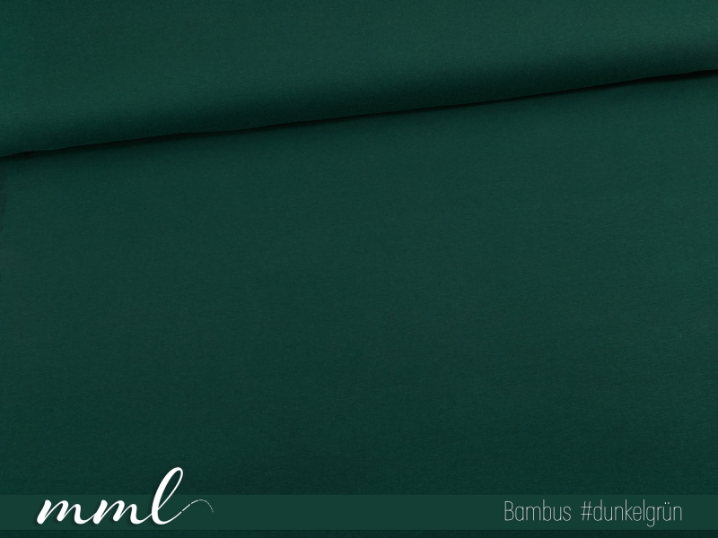 Bambus-Jersey-Stoff "gracile #dunkelgrün" (0,25m)
