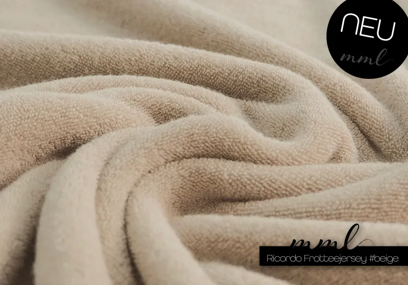 Frottee-Stoff "ricordo #beige" (0,25m)