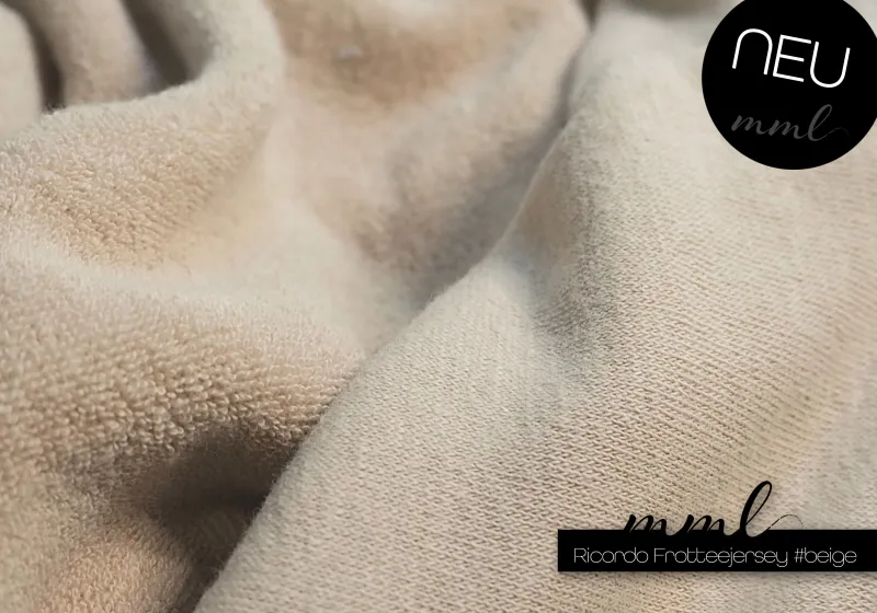 Frottee-Stoff "ricordo #beige" (0,25m)