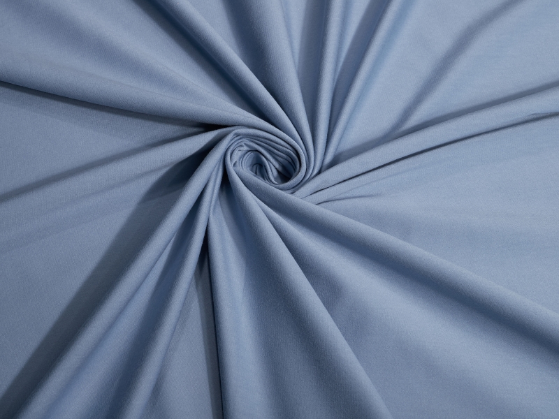 Jersey-Stoff "Basic uni #jeansblau" (0,25m)