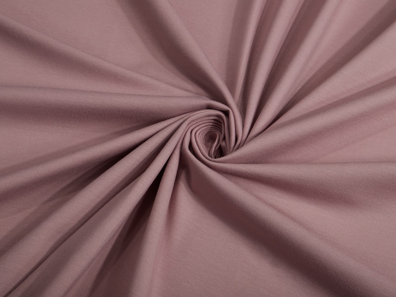 Jersey-Stoff "Basic uni #mauve" (0,25m)