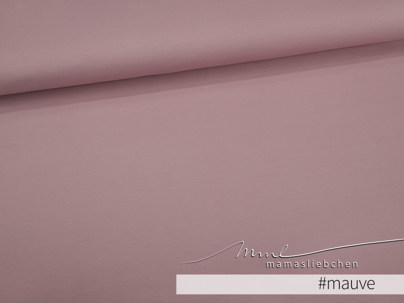 Jersey-Stoff "Basic uni #mauve" (0,25m)