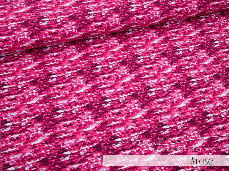Jersey-Stoff "dazzle #rose" (0,5m)