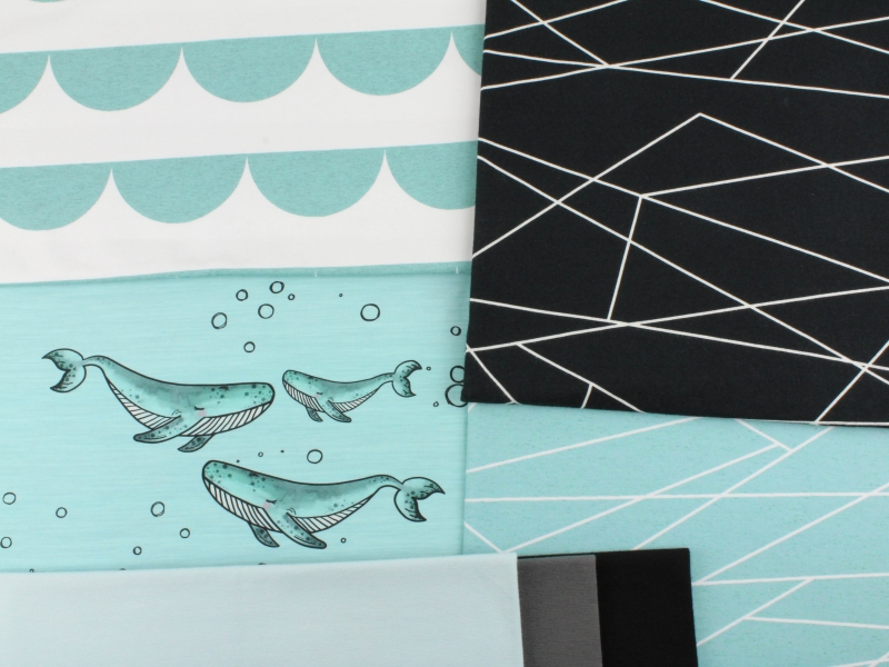 Jersey-Stoff "deep sea #mint" (0,5m)