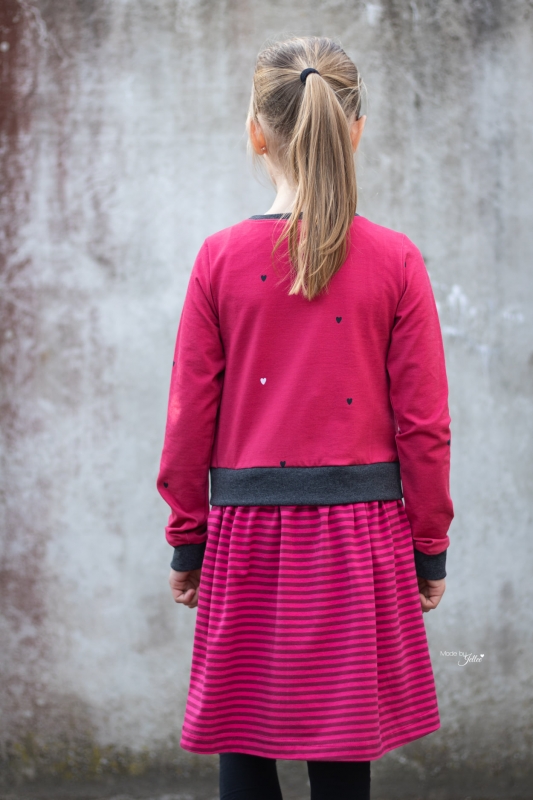 Jersey-Stoff "Herzrasen mini #berry" (0,25m)