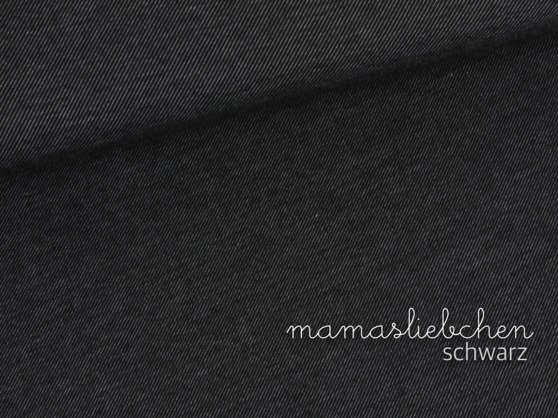 Jersey-Stoff "Jeans-Jersey #schwarz" (0,5 Meter)