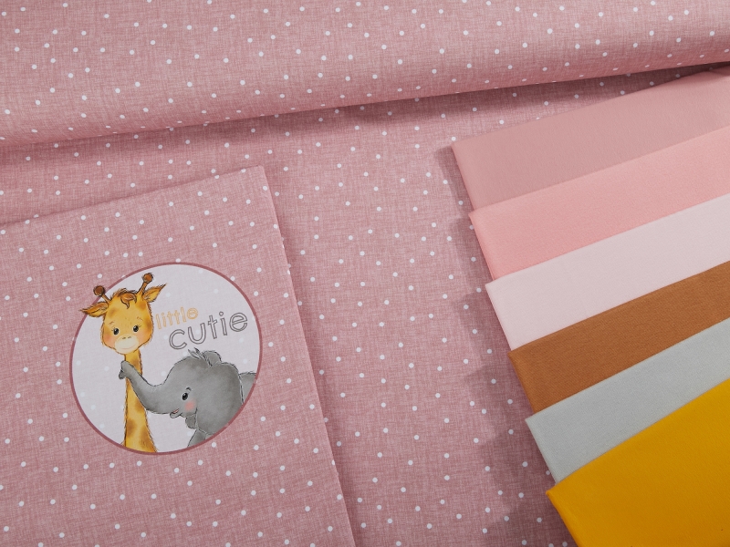 Jersey-Stoff "linen dots #babyrose" (0,5m)