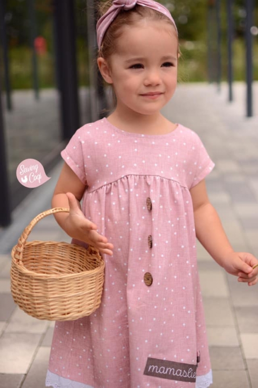 Jersey-Stoff "linen dots #babyrose" (0,5m)