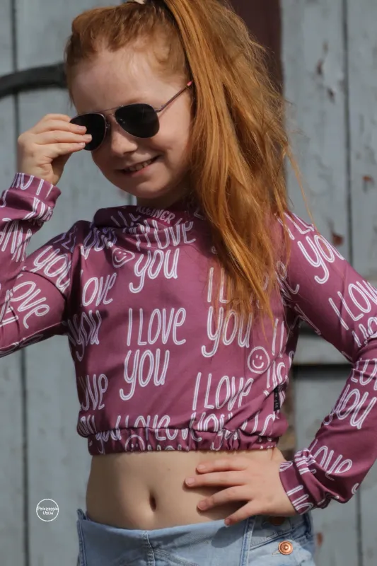Jersey-Stoff "love you`r smile #mauve" (0,25m)