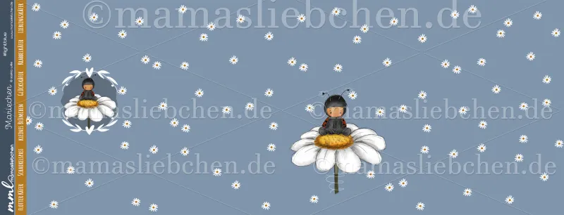Jersey-Stoff "Mariechen #lightblue" (1Panel/ ca.0,75m)