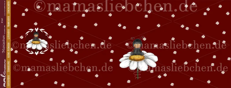 Jersey-Stoff "Mariechen #red" (1Panel/ ca.0,75m)
