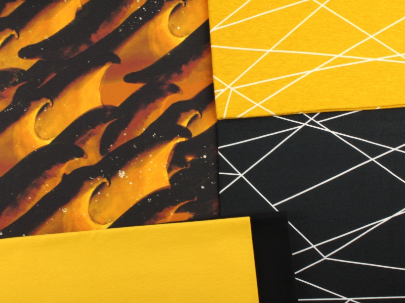 Jersey-Stoff "ocean #gold-shadow" (0,5m)