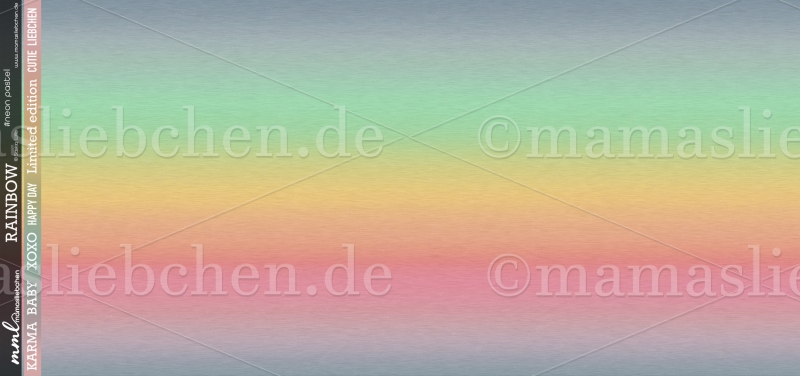 Jersey-Stoff "Rainbow #neon pastel" (0,25m)