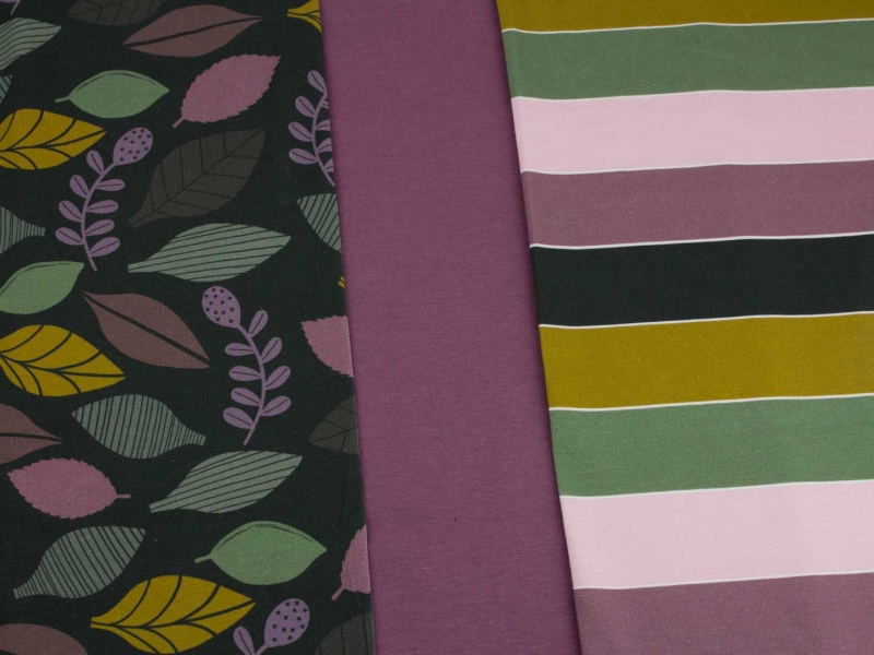 Jersey-Stoff "uni #aubergine" (0,5m)