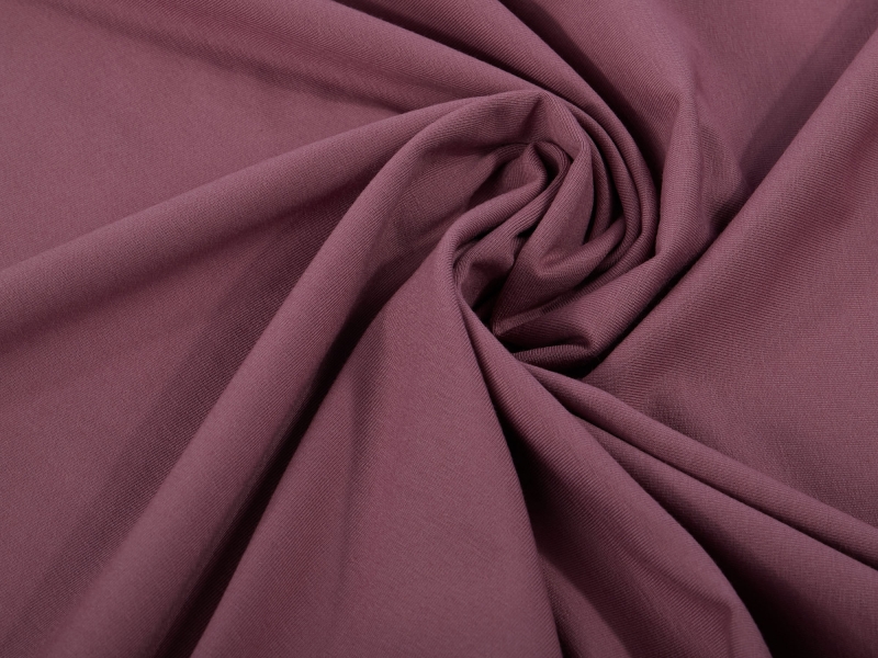 Jersey-Stoff "uni #aubergine" (0,5m)