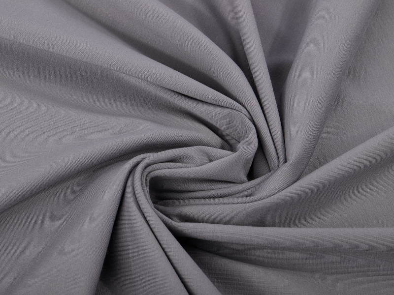 Jersey-Stoff "uni  #grau" (0,5m)