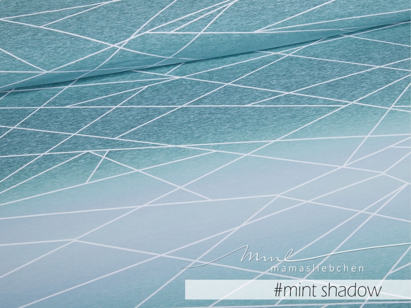 Jersey-Stoff "Verlaufs-shapelines #mint-shadow" (0,5 m)