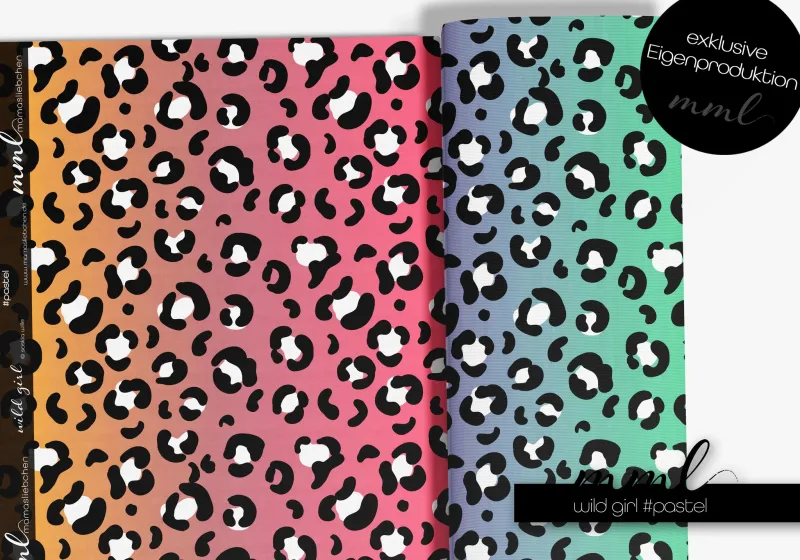 Jersey-Stoff "wild girl #pastel" (0,25m)