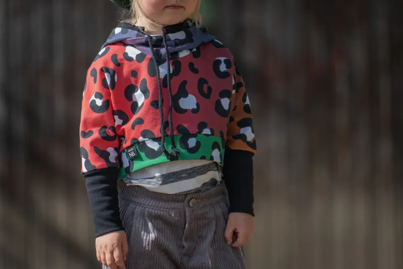 Jersey-Stoff "wild girl #rainbow" (0,25m)
