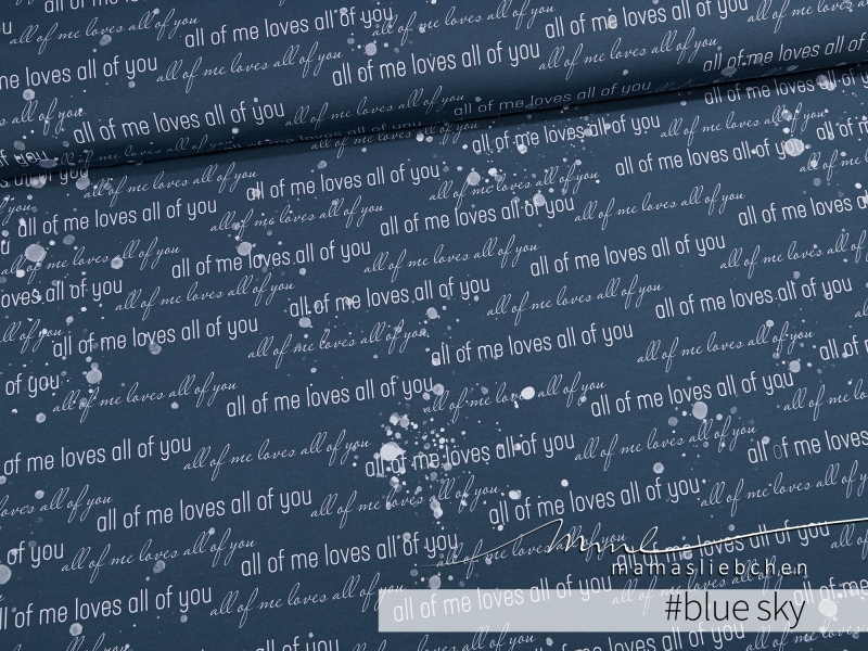 Sommer Sweat Stoff All Of Me Blue Sky 0 5m Sommer Sweat Stoff All Of Me Blue Sky 0 5m