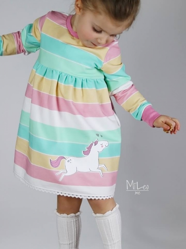 Sommer-Sweat-Stoff "widestripes #cotton candy girl" (0,5m)