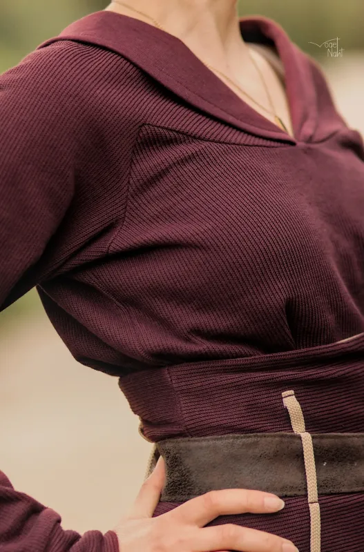 Strick-Stoff "bella #dunkel bordeaux" (0,25 m)