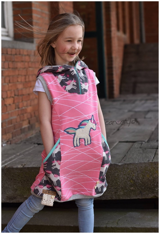 Sweat-Stoff "shapelines #bubblegum" (0,5 Meter)