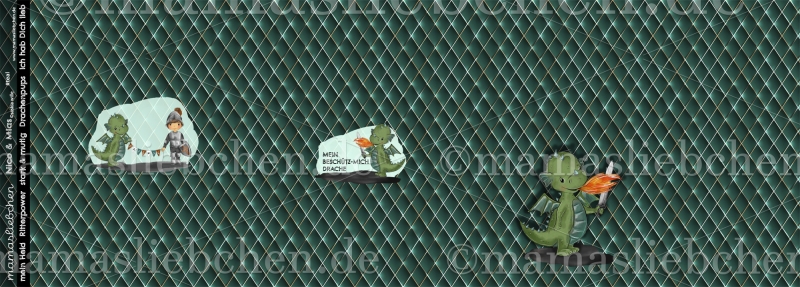 Jersey-Stoff "Nico & Mias #teal" (1Panel/ ca.0,60m)
