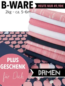 Hier kannst Du 1 Stoffpaket mit ...