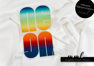 Bügelbild NEON never not online ...