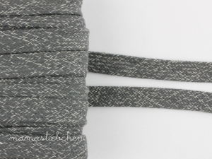 flache Kordel meliert 20 mm #hel...
