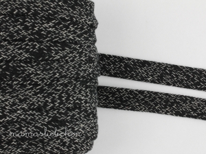 flache Kordel meliert 20 mm #sch...