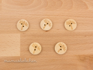 Holzknopf Schneeflocke (Ø 2 cm)
...