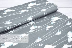 Jersey-Stoff cloud cover #gray (...