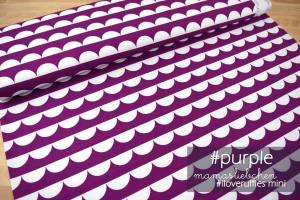 Jersey-Stoff "iloveruffles mini #purple" (0,5 Meter)