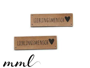 Kunstleder-Label-Set #Lieblingsm...